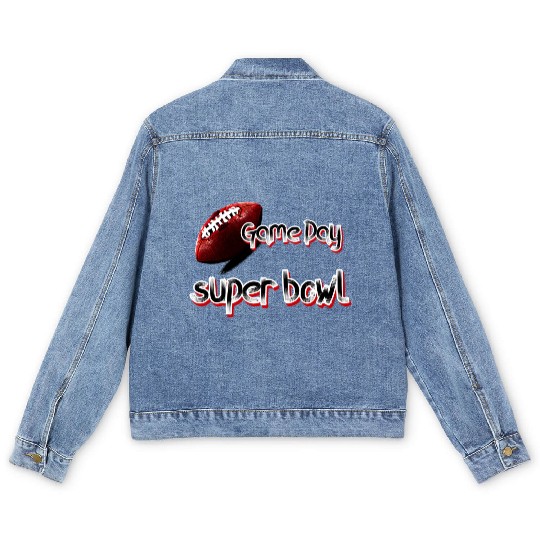 super bowl sunday Men's Denim Jackets