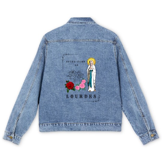 OUR LADY OF LOURDES Men's Denim Jackets
