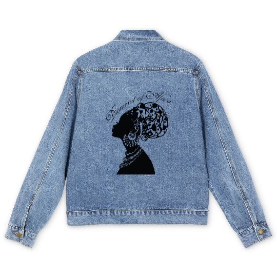 Diamond of Africa black power Men's Denim Jackets