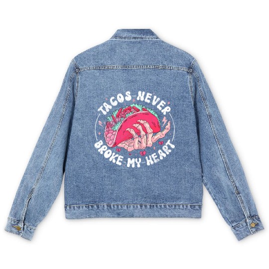 Taco Anti-valentine, Tacos Are My Valentine Men's Denim Jackets
