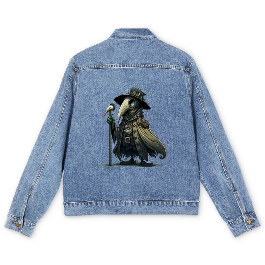 Lil' Plague Doctor Men's Denim Jackets