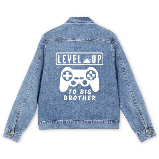 Level Up to big brother Men's Denim Jackets