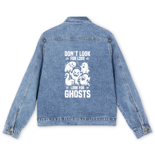 Ghost Hunters | Paranormal Ghost Hunting Gifts Men's Denim Jackets