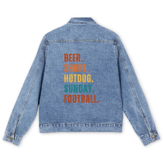 Football Sunday Men's Denim Jackets
