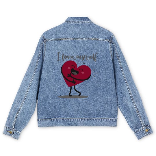 I love myself Men's Denim Jackets