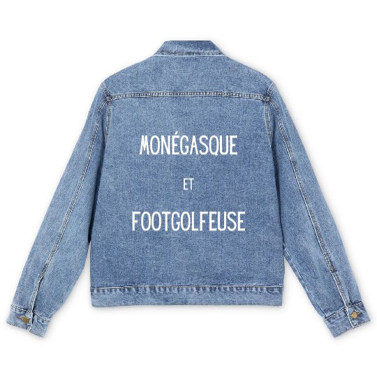 Monegasque et footgolfeur Men's Denim Jackets