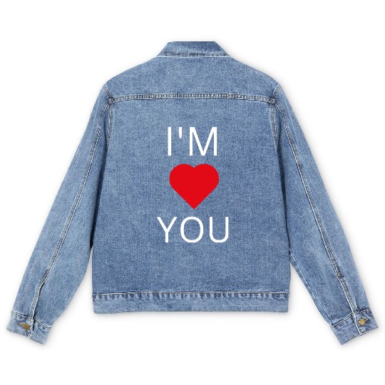 I'M LOVE YOU Men's Denim Jackets