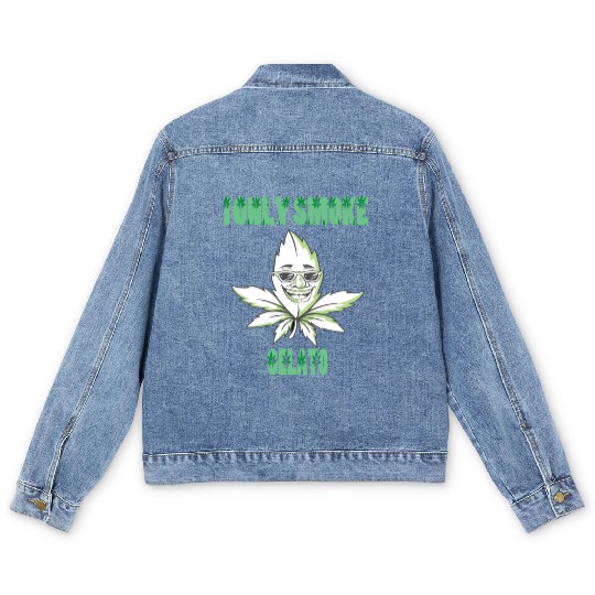 I ONLY SMOKE GELATO Men's Denim Jackets