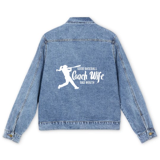 Baseball Coach Wife Professional Mom Instructor Men's Denim Jackets