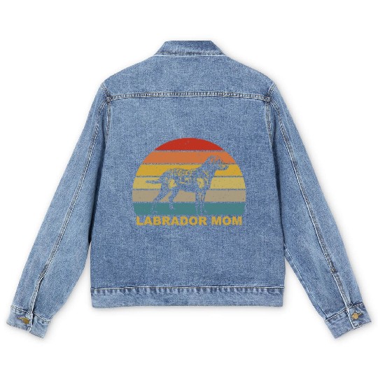Labrador Mom For Labrador Lover Men's Denim Jackets