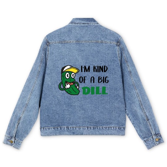 I'm Kind of a Big Dill Cute Pickle for Baby, Baby Men's Denim Jackets