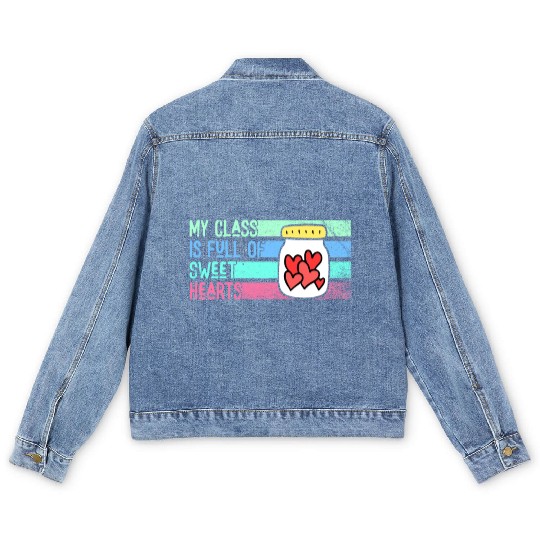 My Class Is Full Of Sweethearts Men's Denim Jackets