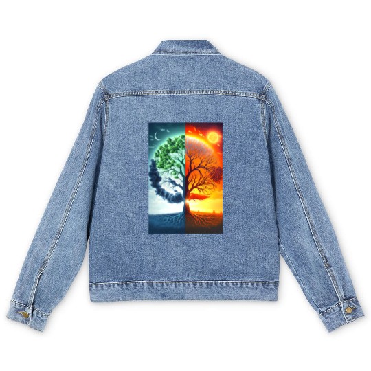 The Tree of Life Summer to Winter Men's Denim Jackets