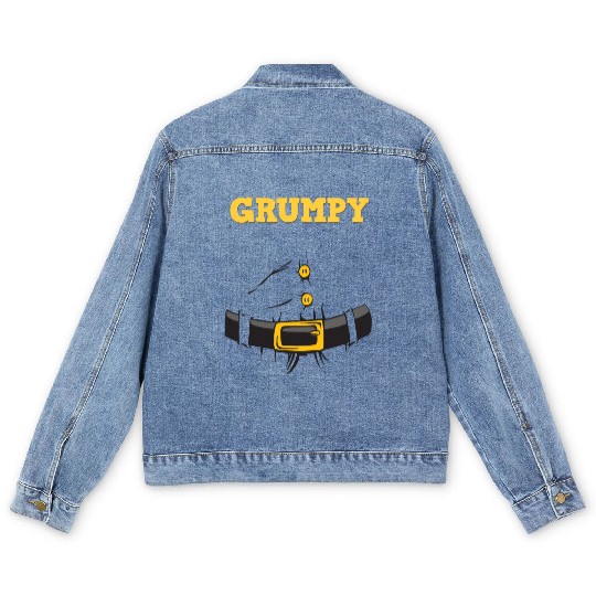 Grumpy Santa Claus - Ugly Christmas Men's Denim Jackets