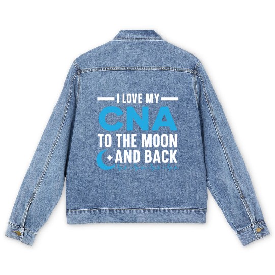 Certified Nursing Assistant Medical Worker CNA Men's Denim Jackets