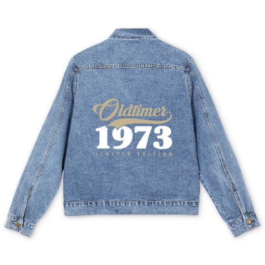 50th Birthday Vintage 1973 Men's Denim Jackets