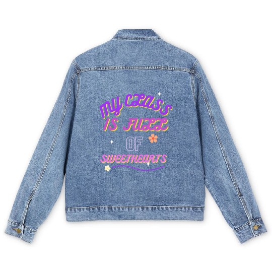 My Class Is Full Of SweetHearts valentine Men's Denim Jackets
