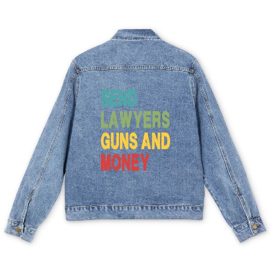 Send Lawyers Guns and Money Men's Denim Jackets