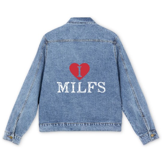 I Heart Milfs Men's Denim Jackets