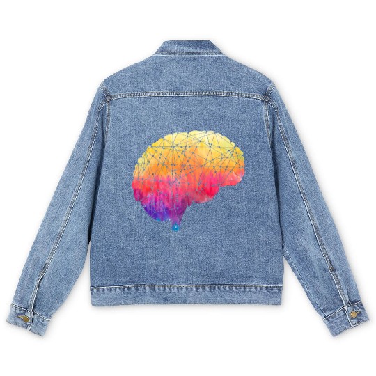 Deep Learning AI Artificial Intelligence Robotics Men's Denim Jackets