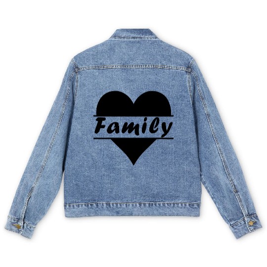 Love Family Men's Denim Jackets