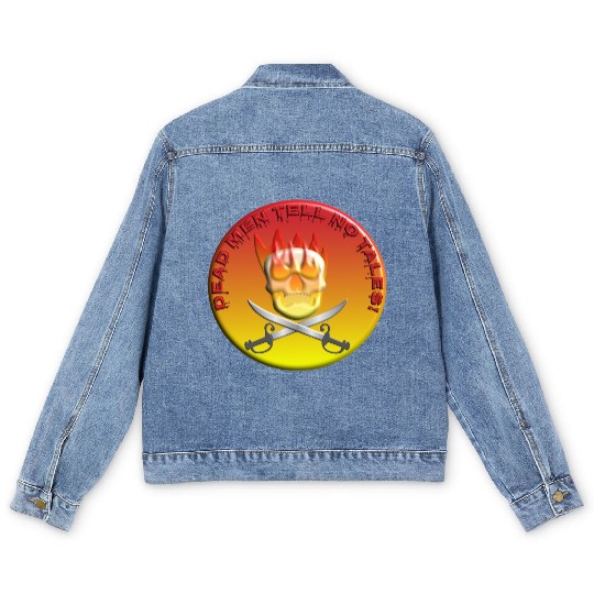 Dead men tell no tales Men's Denim Jackets