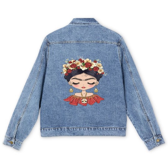 Frida Kahlo Men's Denim Jackets