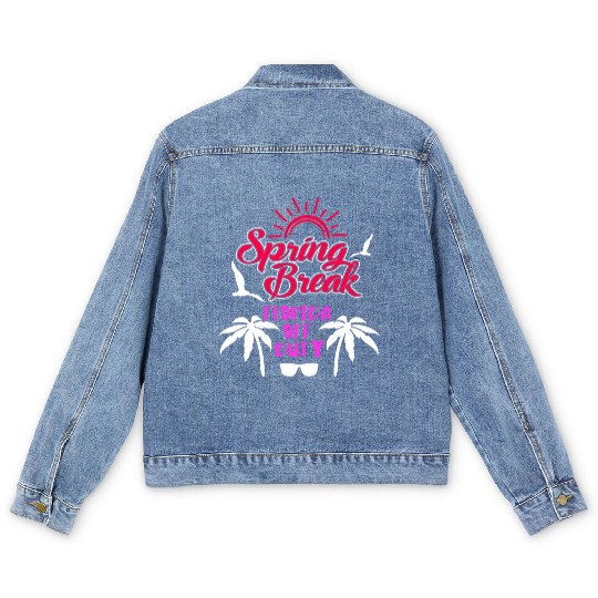 Spring Break Florida off duty holiday Spring Break Men's Denim Jackets