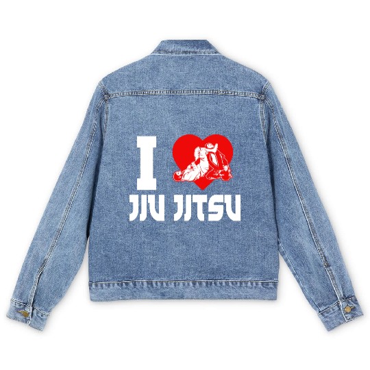 Brazilian Jiu Jitsu MMA Bjj Hugger Men's Denim Jackets