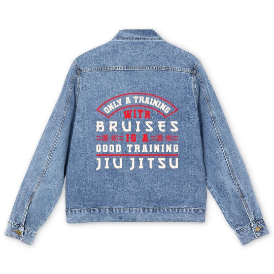 Brazilian Jiu Jitsu MMA Bjj Hugger Men's Denim Jackets