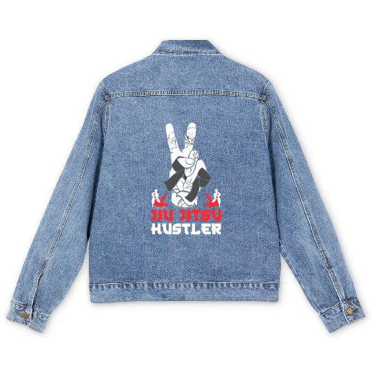 Brazilian Jiu Jitsu MMA Bjj Hugger Men's Denim Jackets