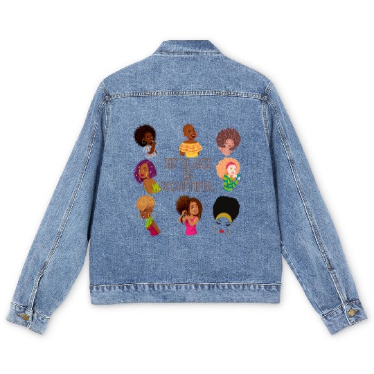 My Black Is Beautiful Men's Denim Jackets