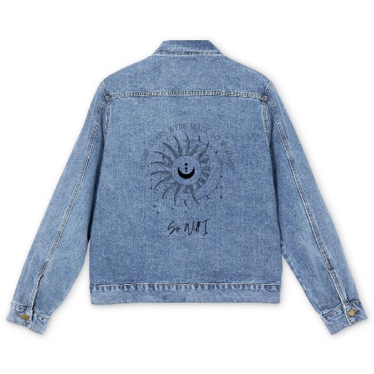 If The Stars Were Made To Worship So Will I Men's Denim Jackets