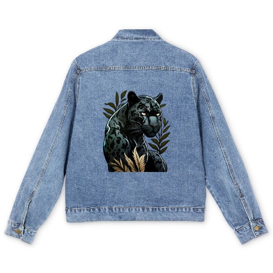 The power of the black panther Men's Denim Jackets