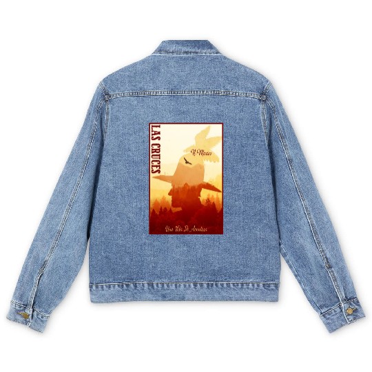 Las Cruces New Mexico wild west town Men's Denim Jackets