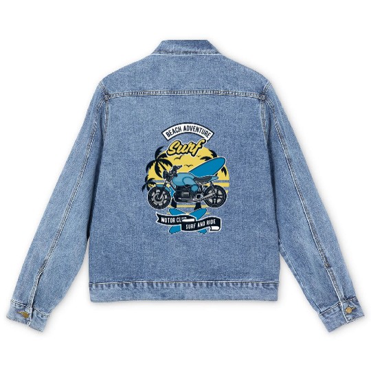 Motorcycle Bike Surf Men's Denim Jackets