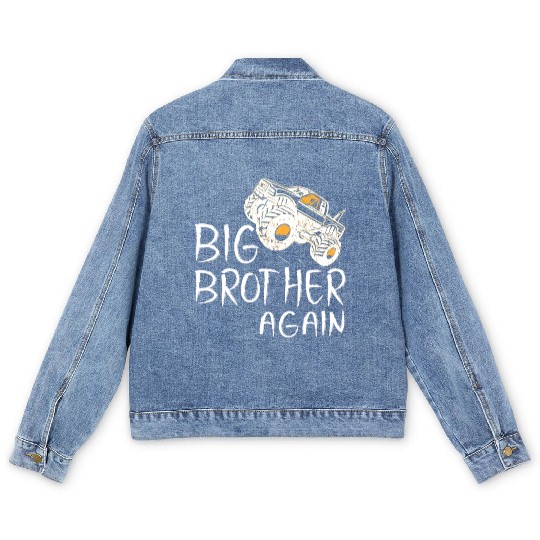 Big Brother Men's Denim Jackets Monster Truck for Boys Youth