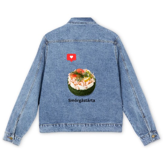 Swedish Sandwich Cake Men's Denim Jackets