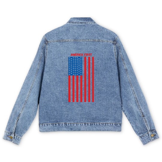 Military Dad Apparel 1 Men's Denim Jackets