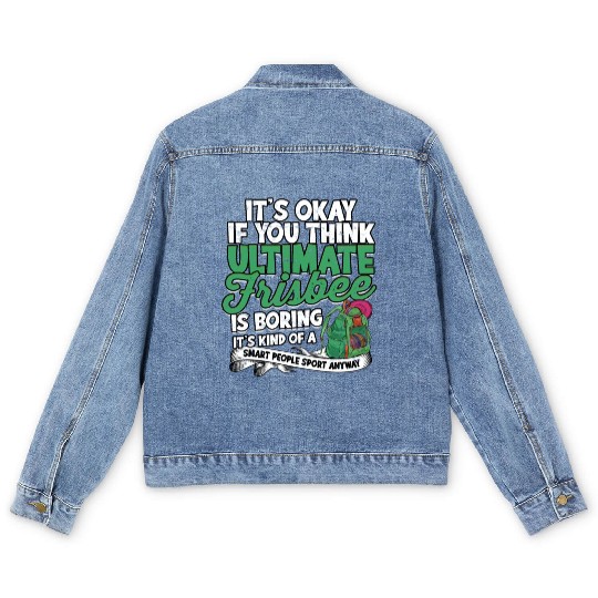 Ultimate Frisbee Importanter Disc Golf Ultimate Men's Denim Jackets