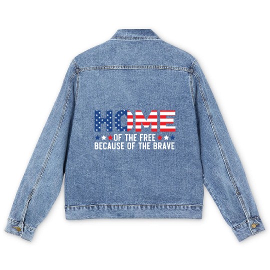Patriotic America USA Flag 4th Of July American Men's Denim Jackets