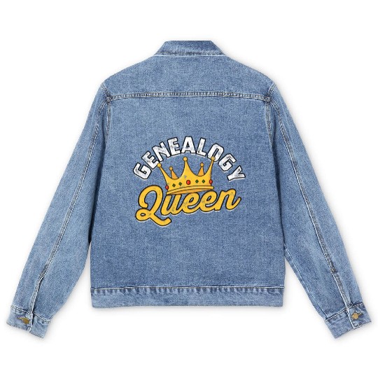 Genealogy Family Historian Ancestry Genealogist Men's Denim Jackets