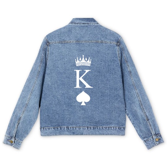 King of Spades - Boyfriend gift for Valentine's Men's Denim Jackets