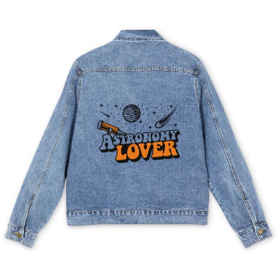 Astronomy Lover Cosmologist Astrophysicist Men's Denim Jackets