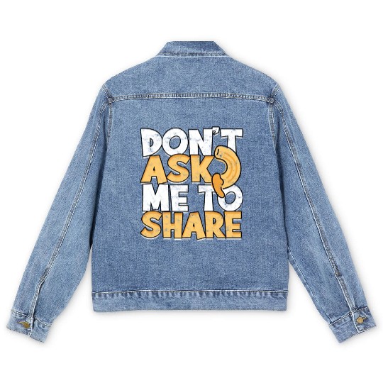 Mac N' Cheese Taster Pasta Food Macaroni Men's Denim Jackets
