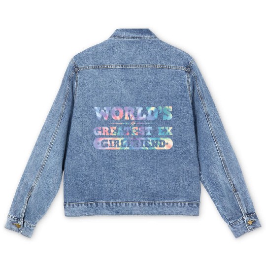 Worlds Greatest Ex Girlfriend Break Postal Service Men's Denim Jackets