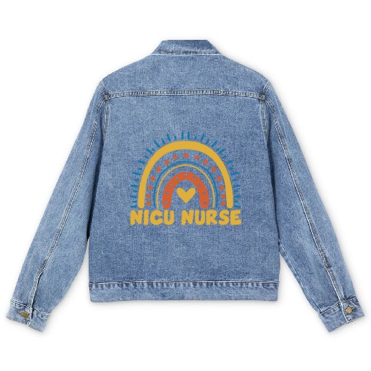 NICU Nurse Men's Denim Jackets