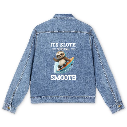 I'm Enough I'm Going Surfing Windsurfer Saying Men's Denim Jackets