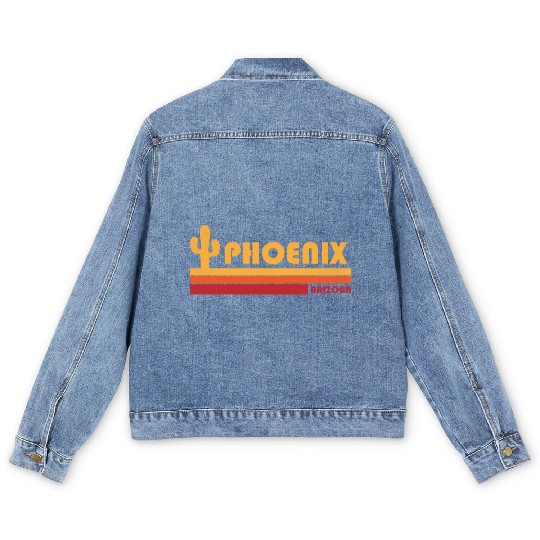 Retro Phoenix Arizonna Men's Denim Jackets