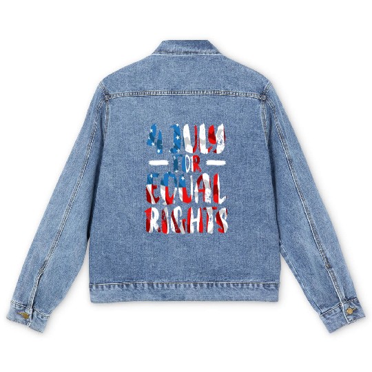 Patriotic America USA Flag 4th Of July American Men's Denim Jackets